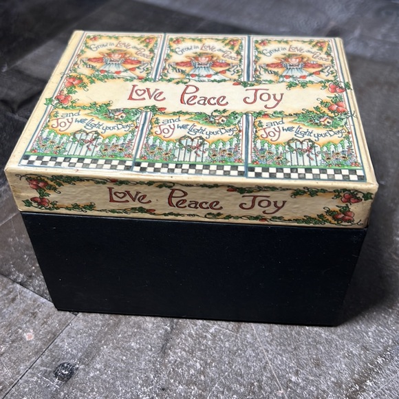 DIVINITY Love Peace & Joy Ceramic Coffee Mug Tea Cup Shelly Rasche Applejack Art - Picture 3 of 8